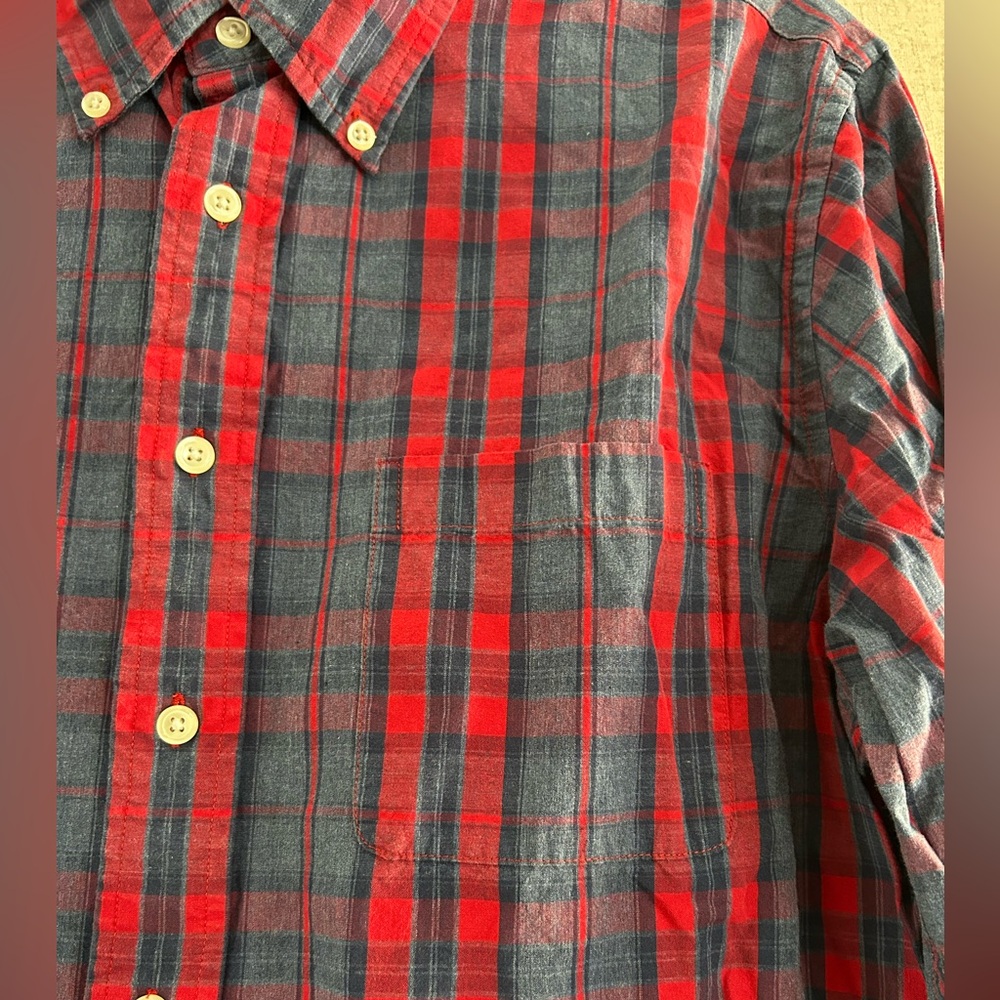Brooks Brothers Red and Gray Checkered Shirt - Picture 3 of 5